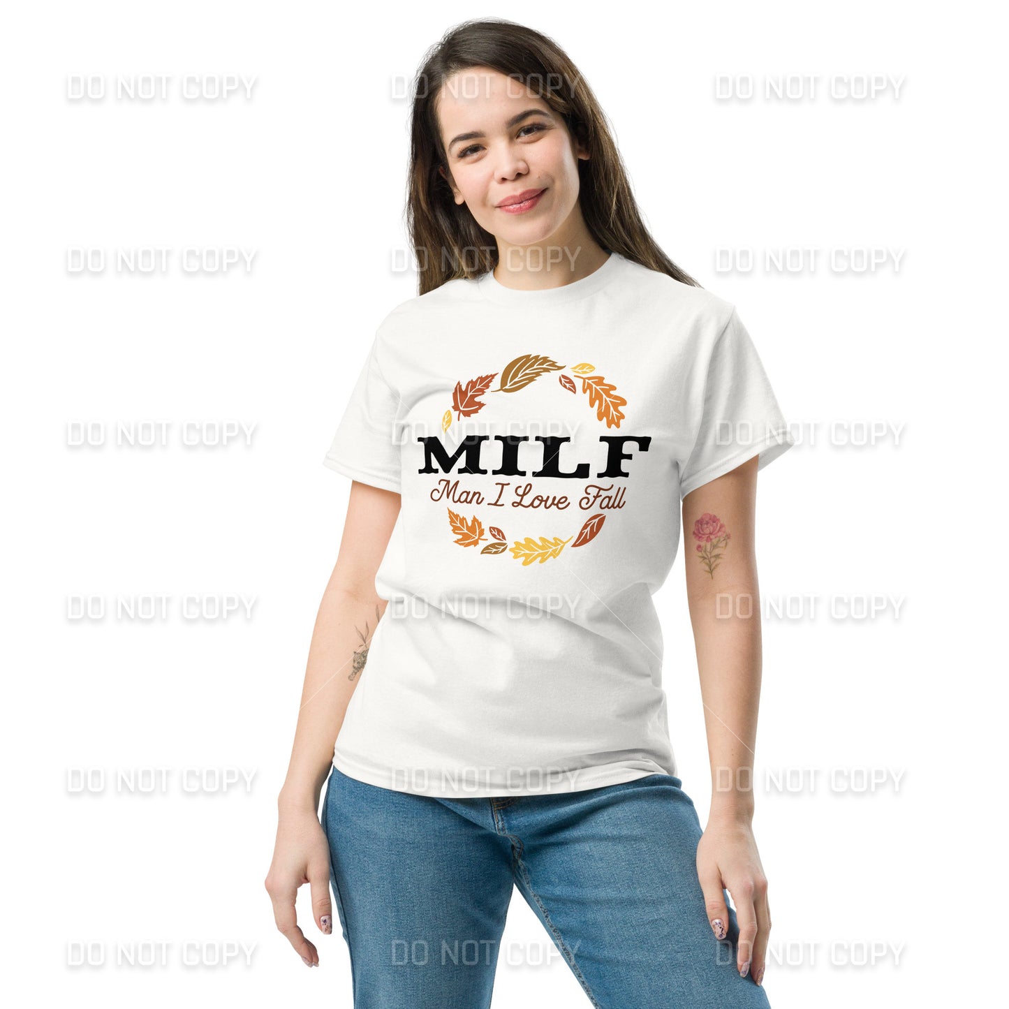 Fall Apparel - Fall MILF -Man I Love Fall - T-Shirt - Black Printed - Youth & Adult Sizes
