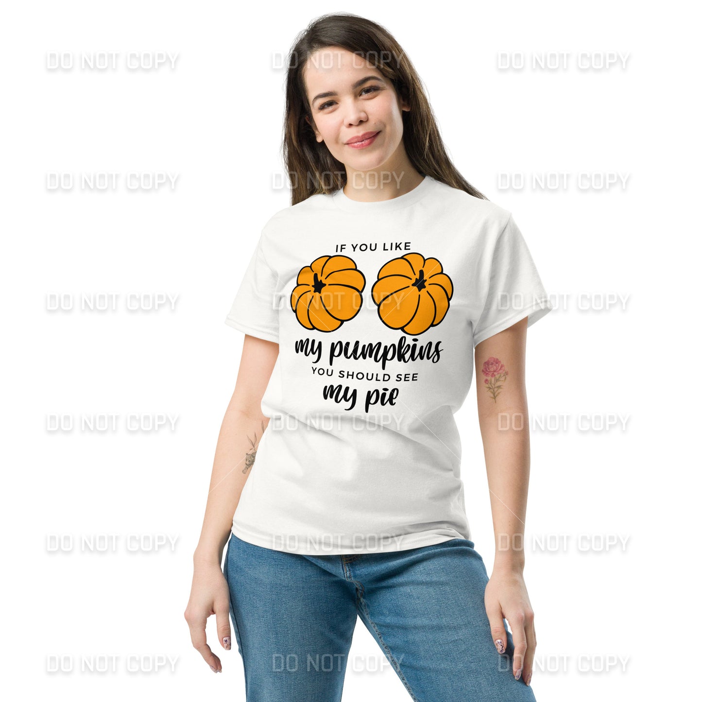 Fall Apparel - Fall - If you like my Pumpkins, You should see my Pie T-Shirt - Black Printed - Youth & Adult Sizes
