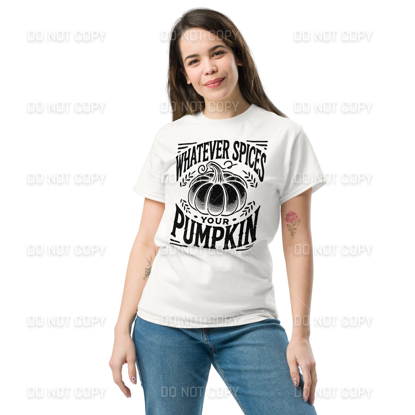 Fall Apparel - Fall - Whatever Spices your Pumpkin T-Shirt - Distressed Black Printed - Youth & Adult Sizes