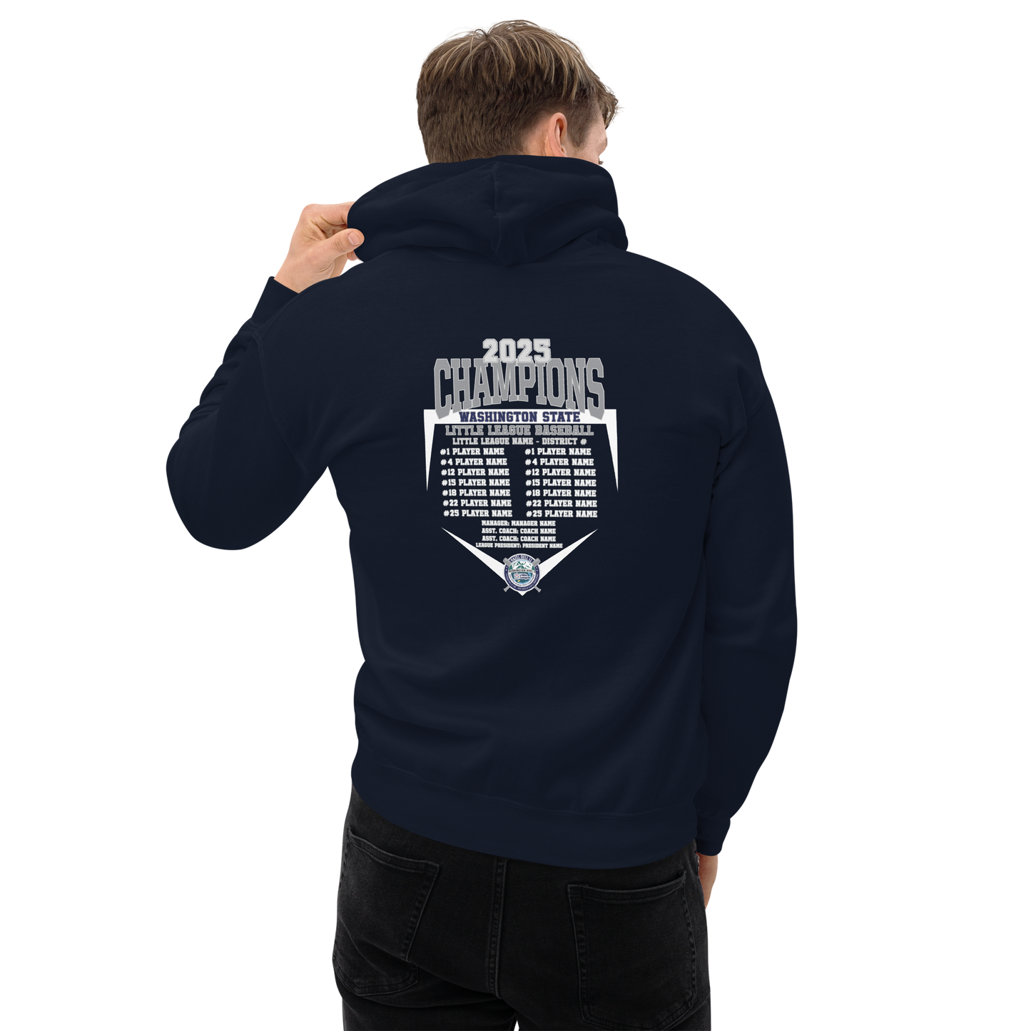 Champions Hoodie - Washington State Little League 2025 Tournament Hoodie