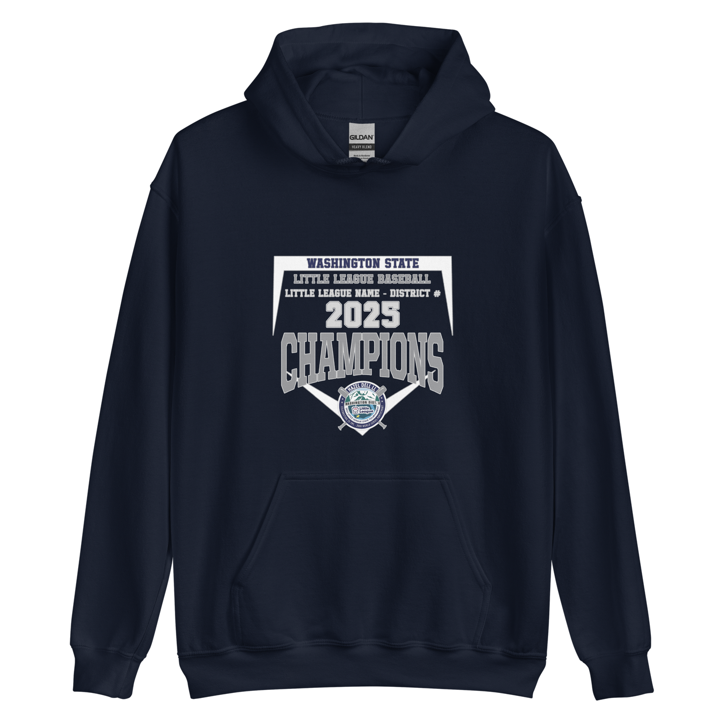 Champions Hoodie - Washington State Little League 2025 Tournament Hoodie