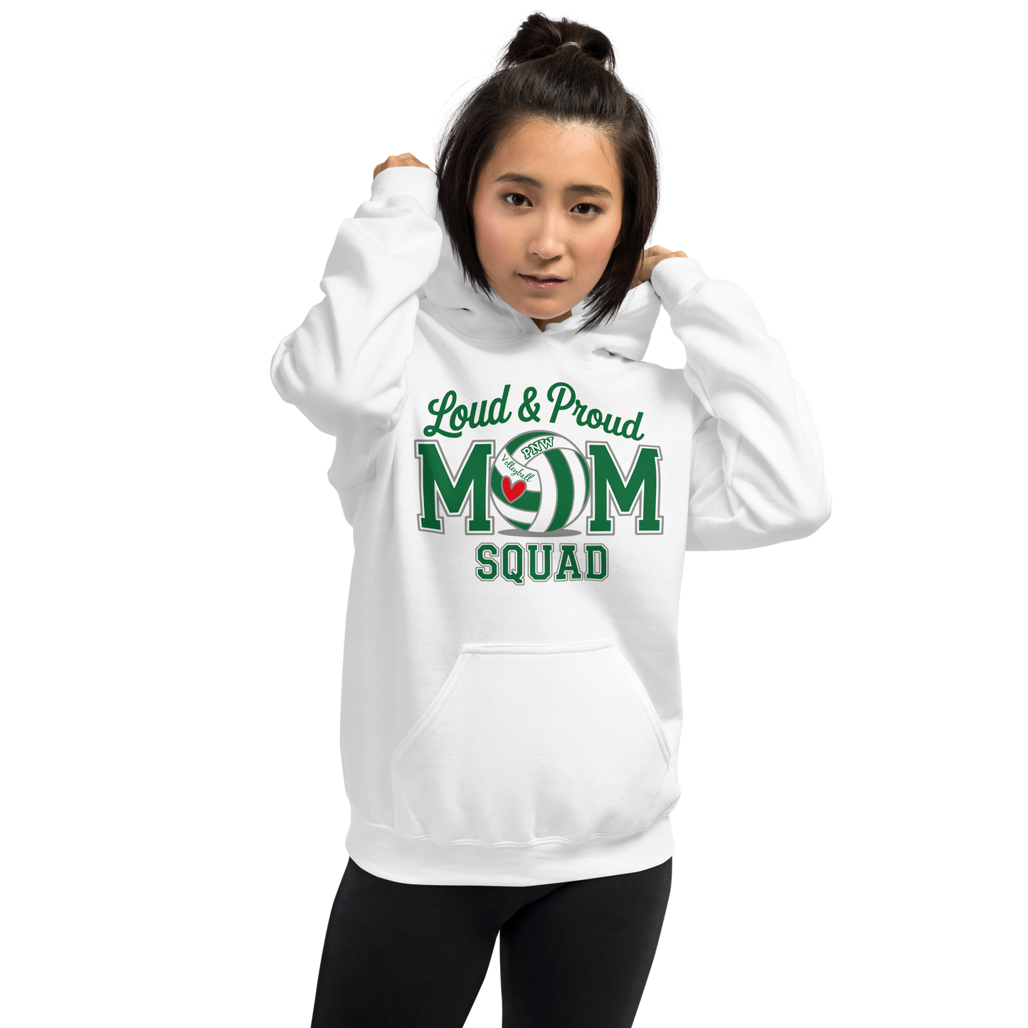 PNW Volleyball Fan Gear - Volleyball MOM Squad - Tee/Sweatshirt/Hoodie