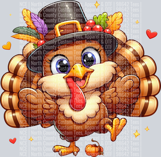 Cute Cartoon Thanksgiving turkey 10