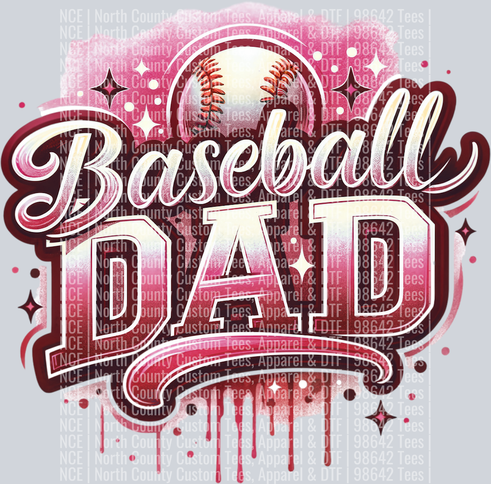 Baseball Dad 1 Maroon