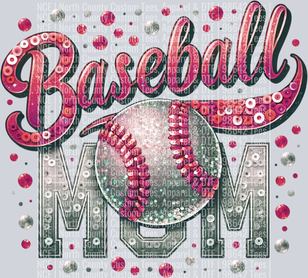 Baseball Mom 2 Maroon