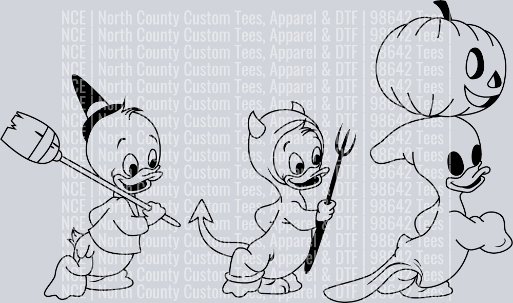 Huey Dewey and Louie Halloween -01