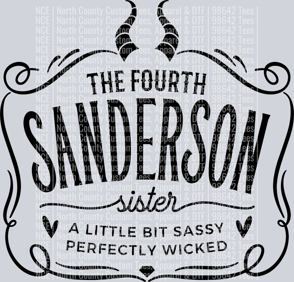 The Fourth Sanderson Sister Jack D Style -Black
