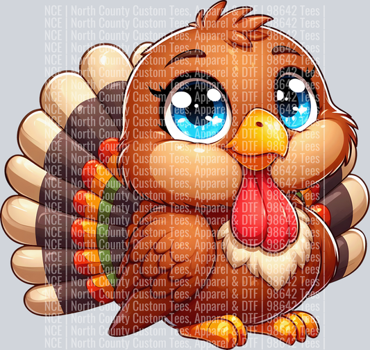 Cute Cartoon Thanksgiving turkey 9