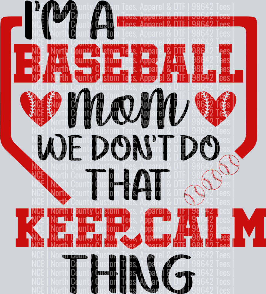 Baseball Keep Calm Thing-28