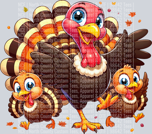 Cute Cartoon Thanksgiving turkey 4