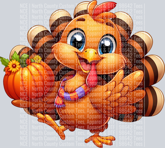 Cute Cartoon Thanksgiving turkey 1