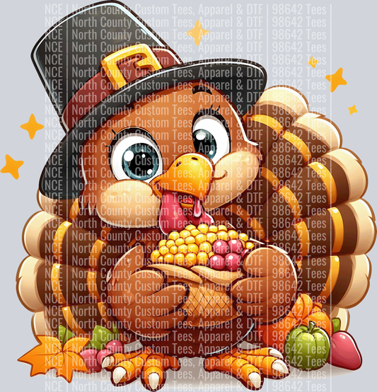 Cute Cartoon Thanksgiving turkey 7
