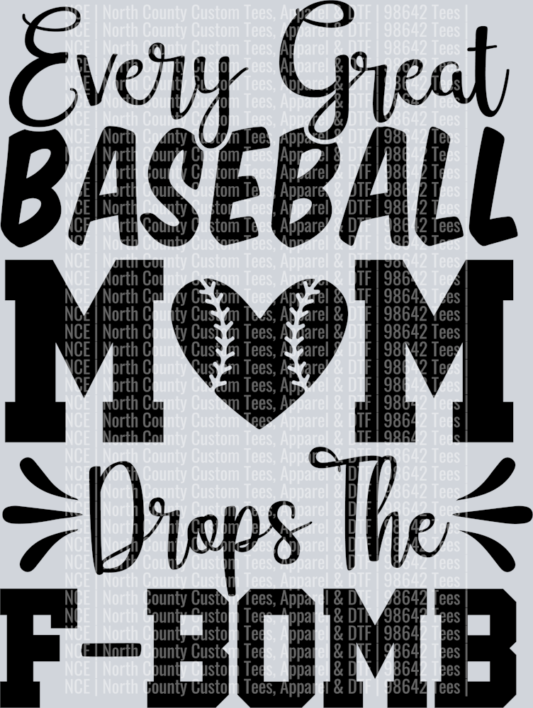 Baseball Mom F-Bomb-84