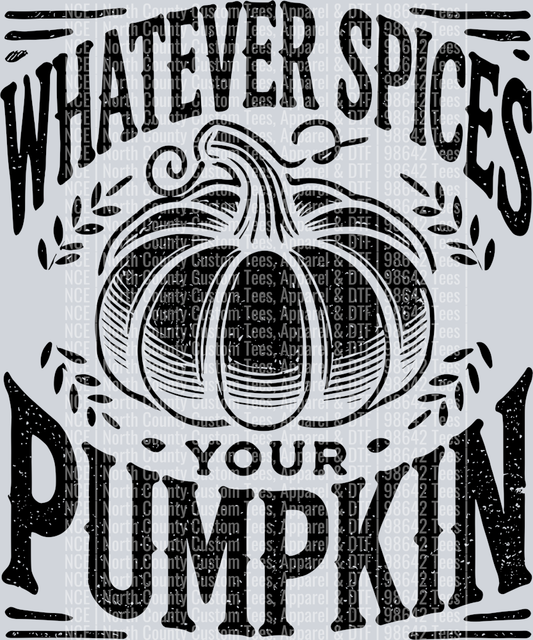 005 Whatever Spices Your Pumpkin DISTRESSD blk