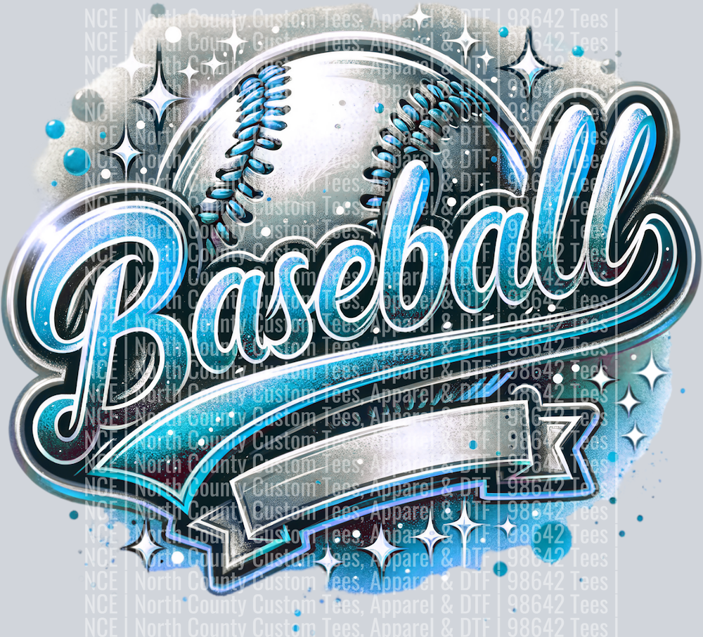 Baseball Blank 4 Lt Blue