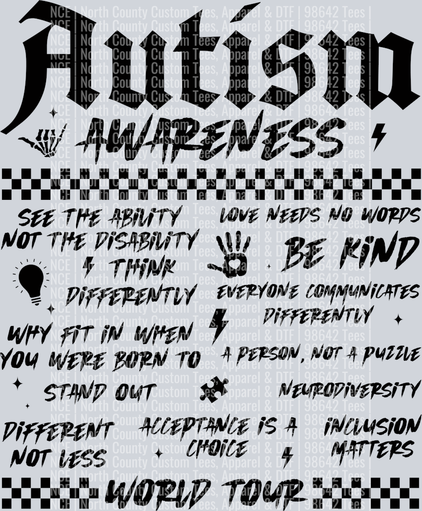 Autism World Tour Back