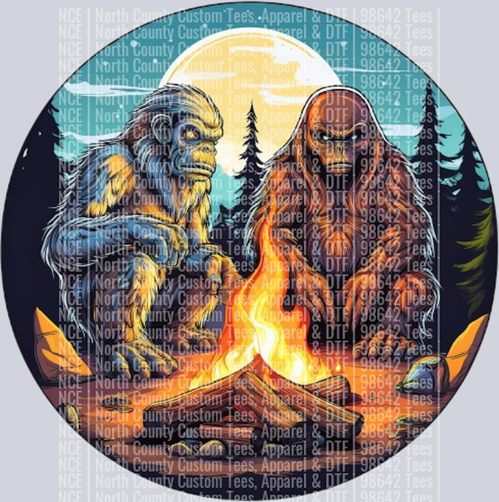 Bigfoot and Alien Camping Fire (31)