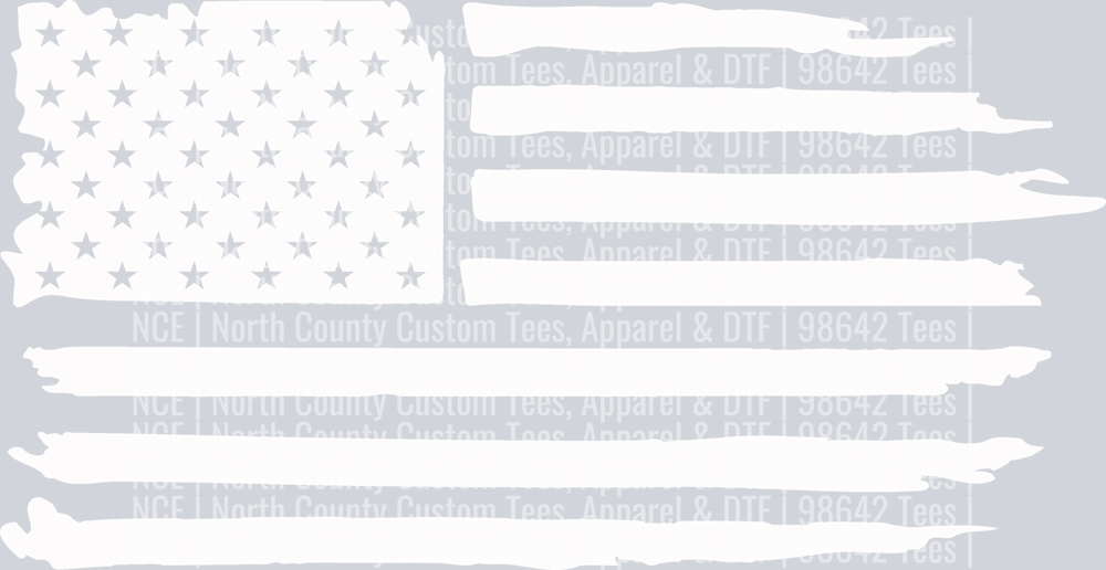 American Distressed Flag WH
