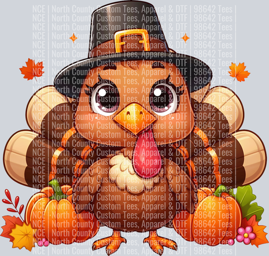 Cute Cartoon Thanksgiving turkey 12