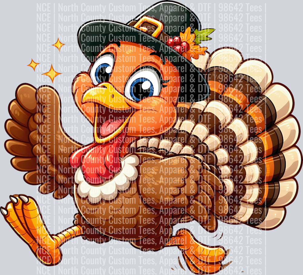 Cute Cartoon Thanksgiving turkey 13