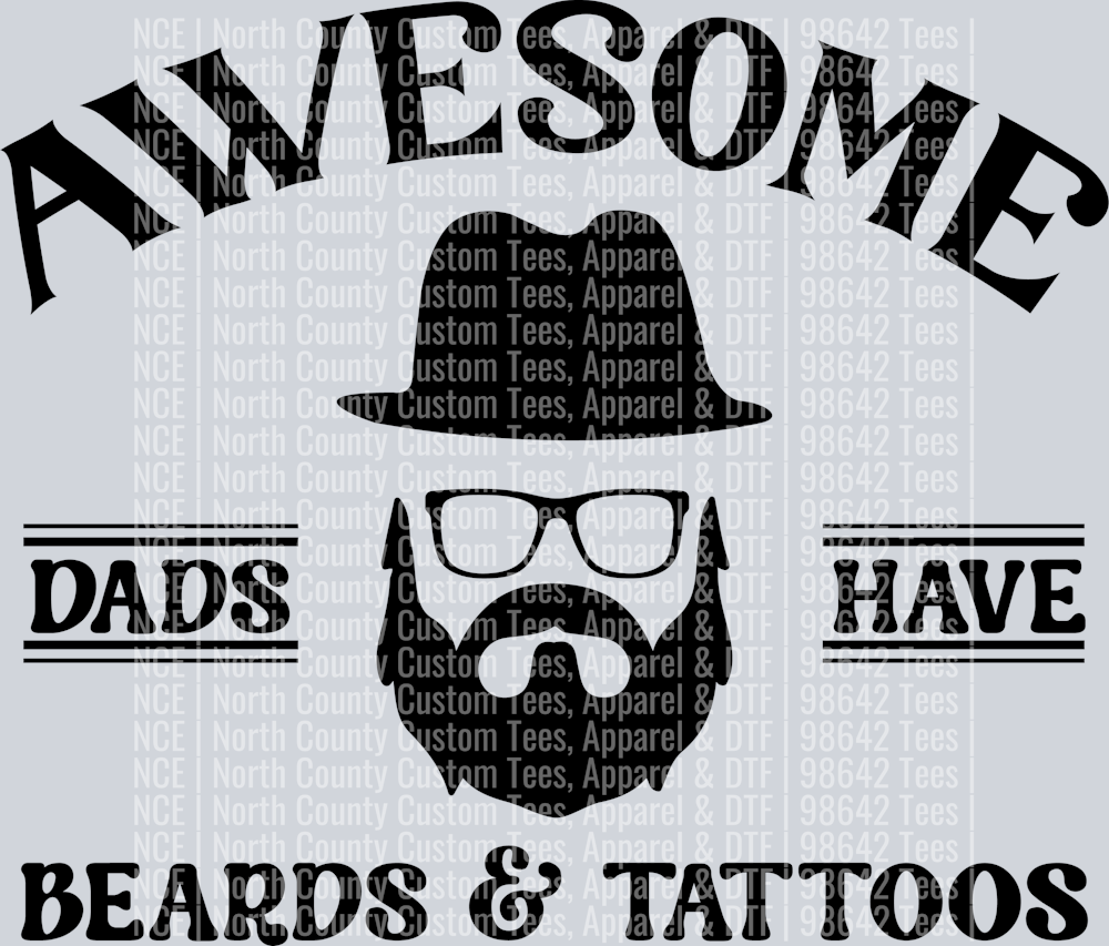 Awesome dads have beards & tattoos-01