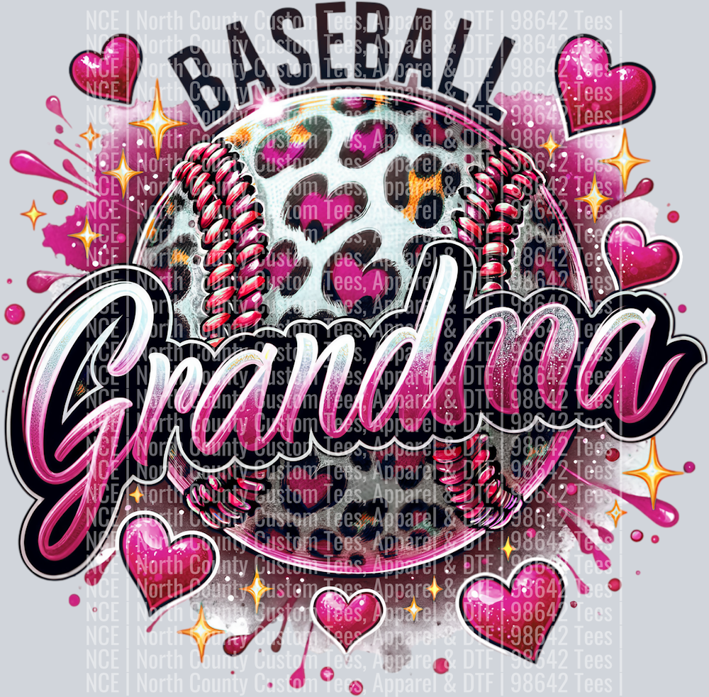 Baseball Grandma 1 Maroon