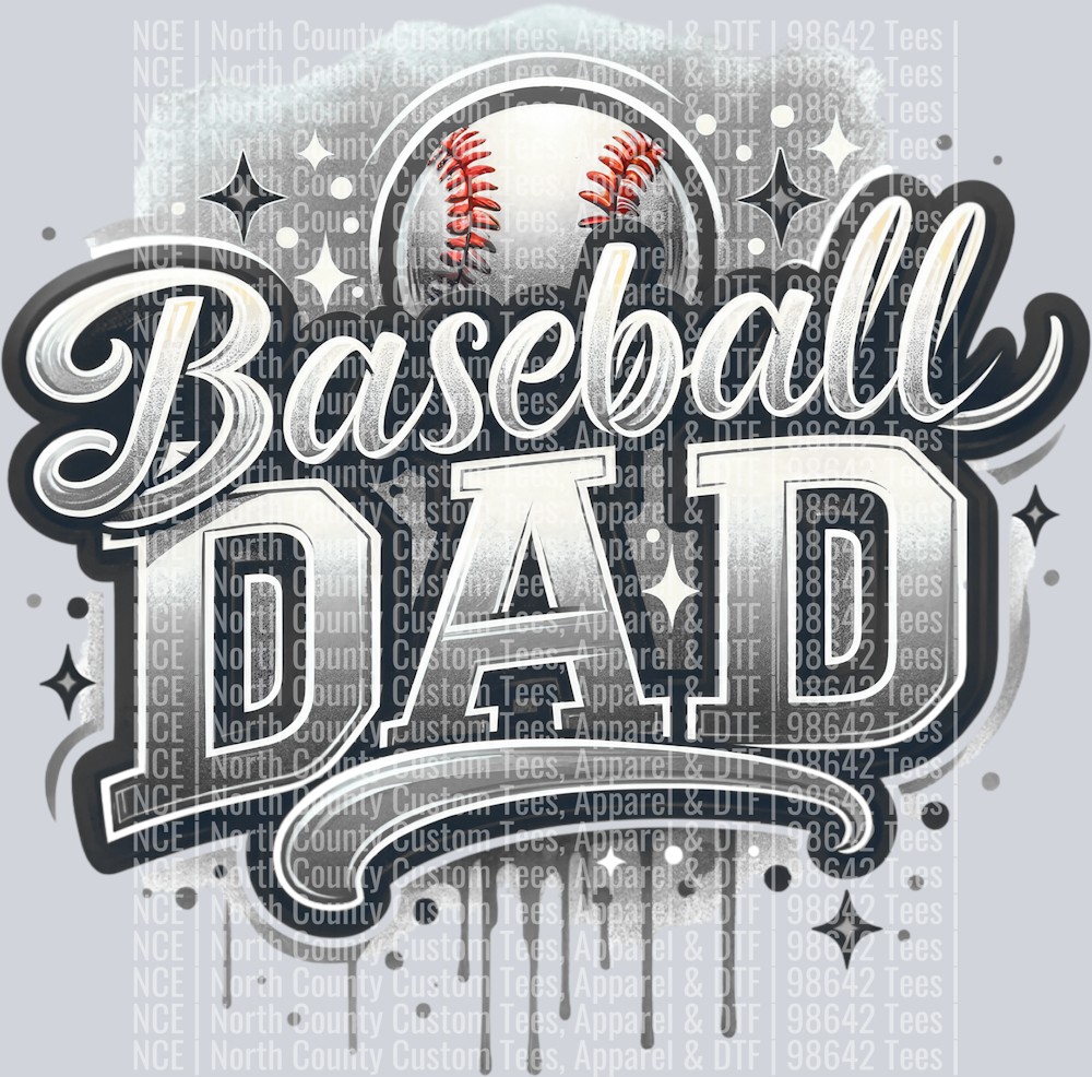 Baseball Dad 1 Gray