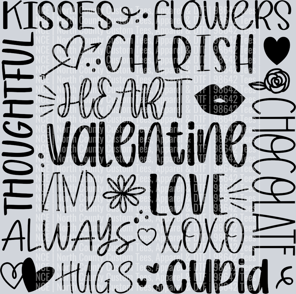 Valentine collage
