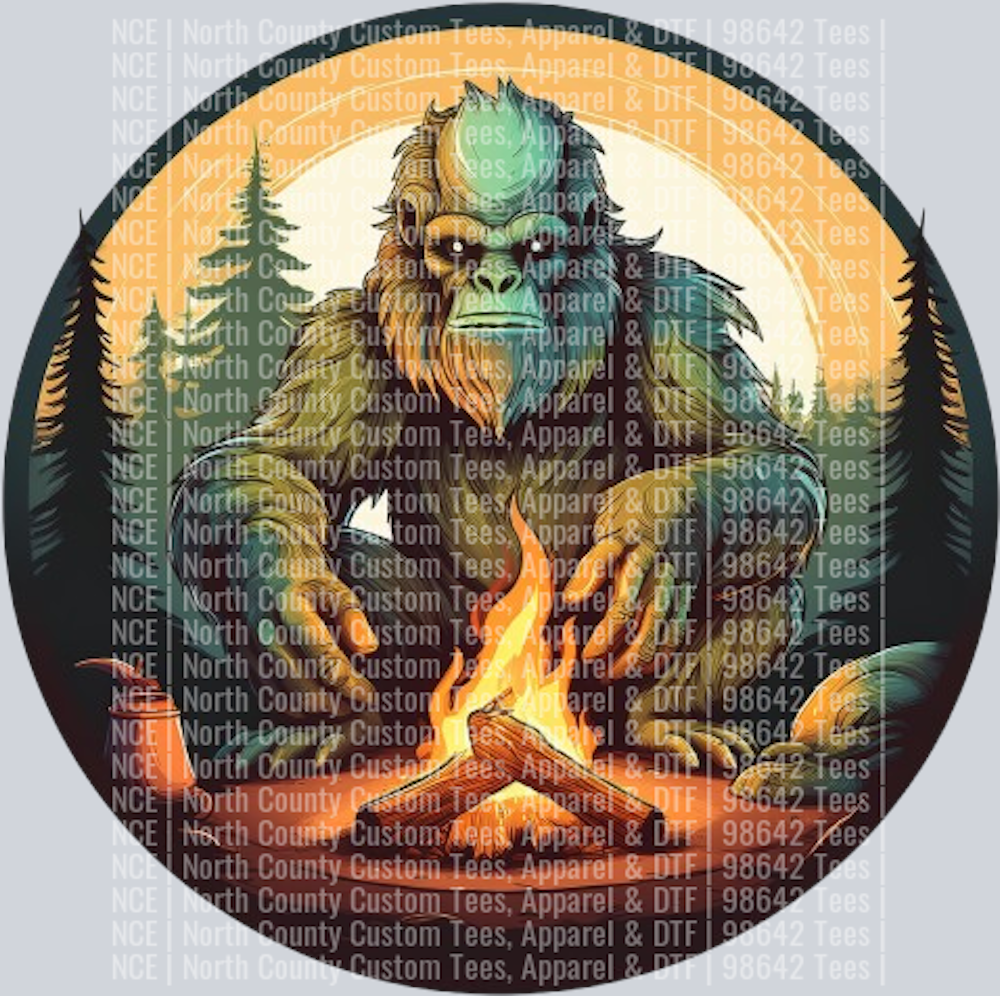 Bigfoot and Alien Camping Fire (36)
