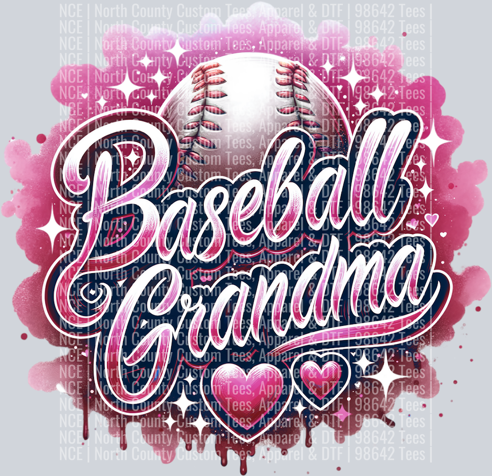 Baseball Grandma 2 Maroon