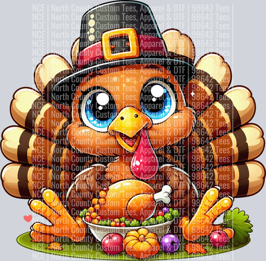 Cute Cartoon Thanksgiving turkey 16
