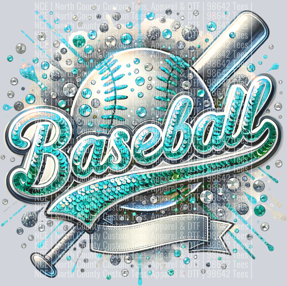 Baseball Blank 3 Lt Blue