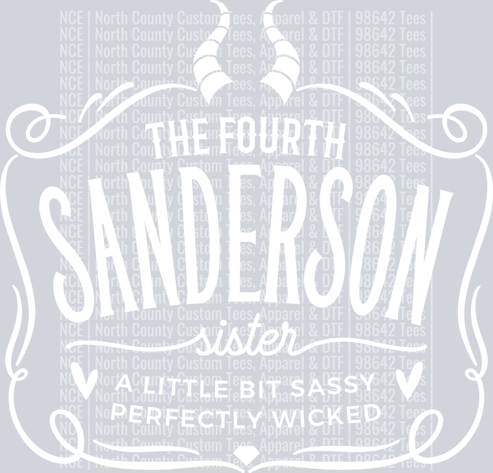 The Fourth Sanderson Sister Jack D Style -White