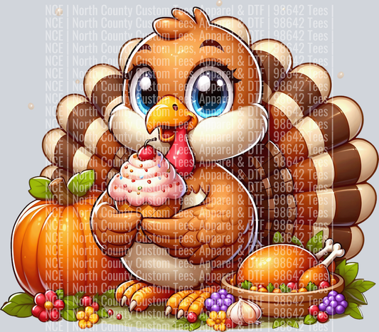 Cute Cartoon Thanksgiving turkey 5