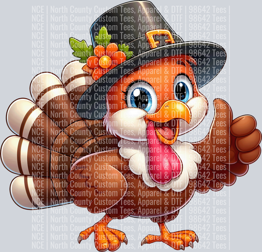 Cute Cartoon Thanksgiving turkey 19
