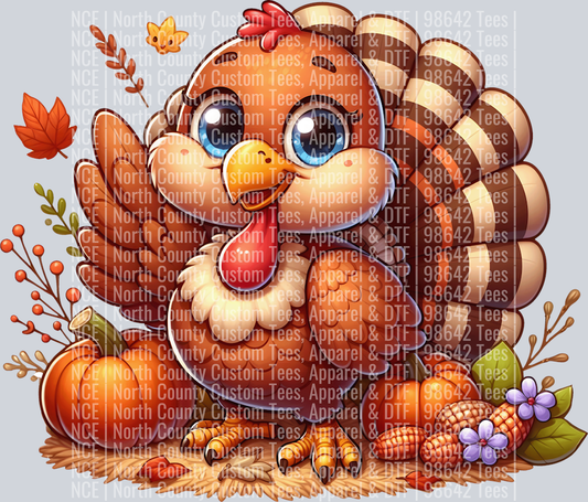 Cute Cartoon Thanksgiving turkey 22