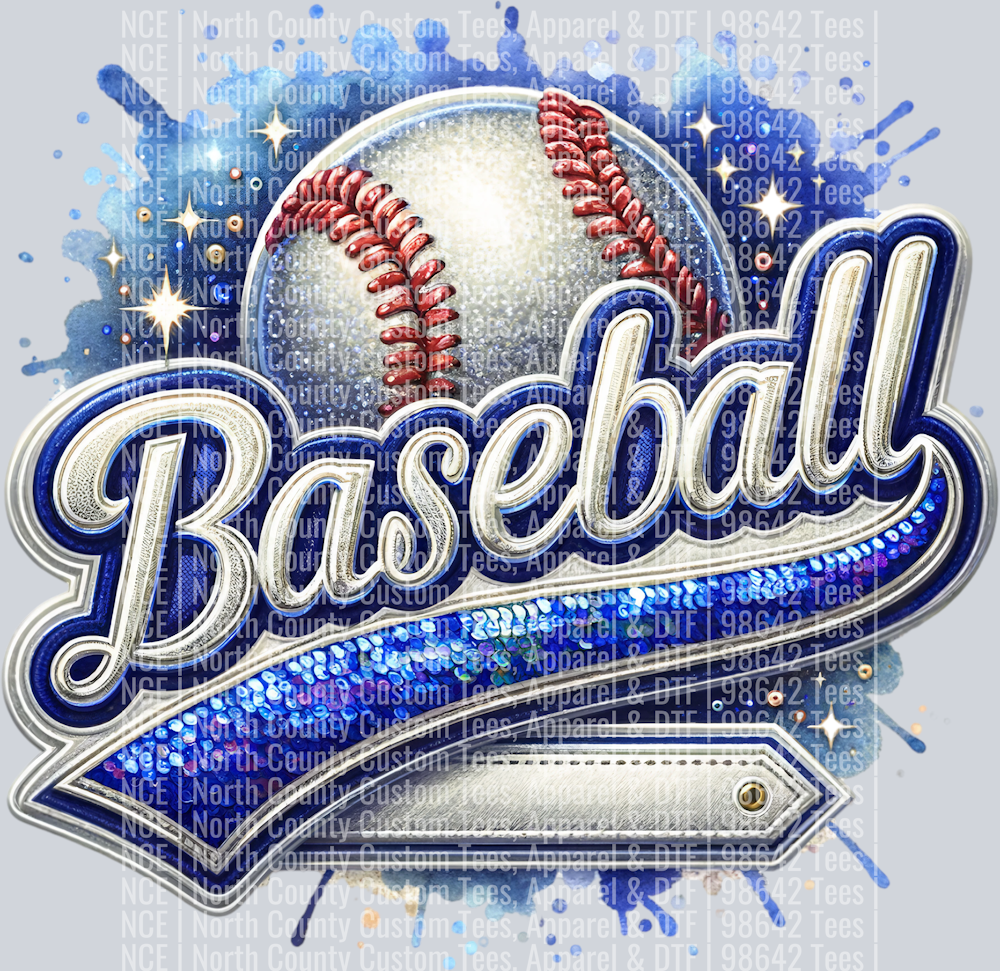 Baseball Blank 2 Blue
