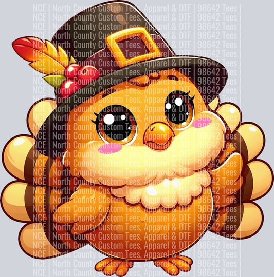 Cute Cartoon Thanksgiving turkey 24