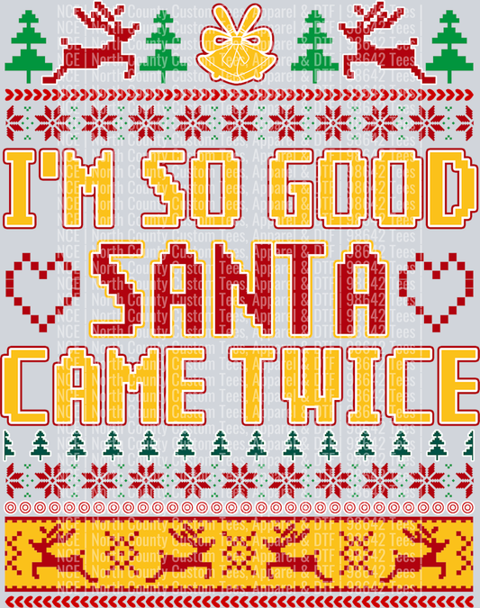 Good Santa came twice HER