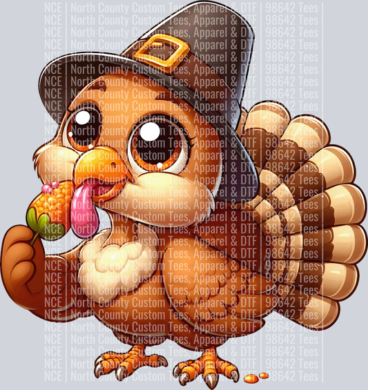 Cute Cartoon Thanksgiving turkey 3