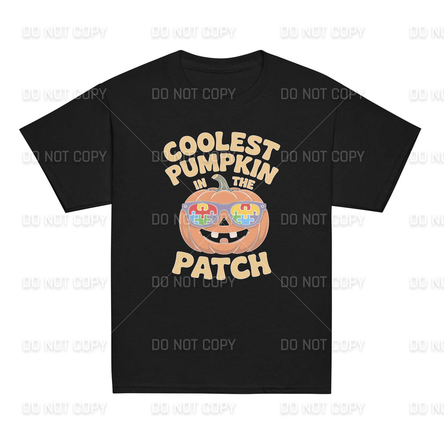 Autism Awareness - Coolest Pumpkin in the Patch T-Shirt - Youth & Adult Sizes