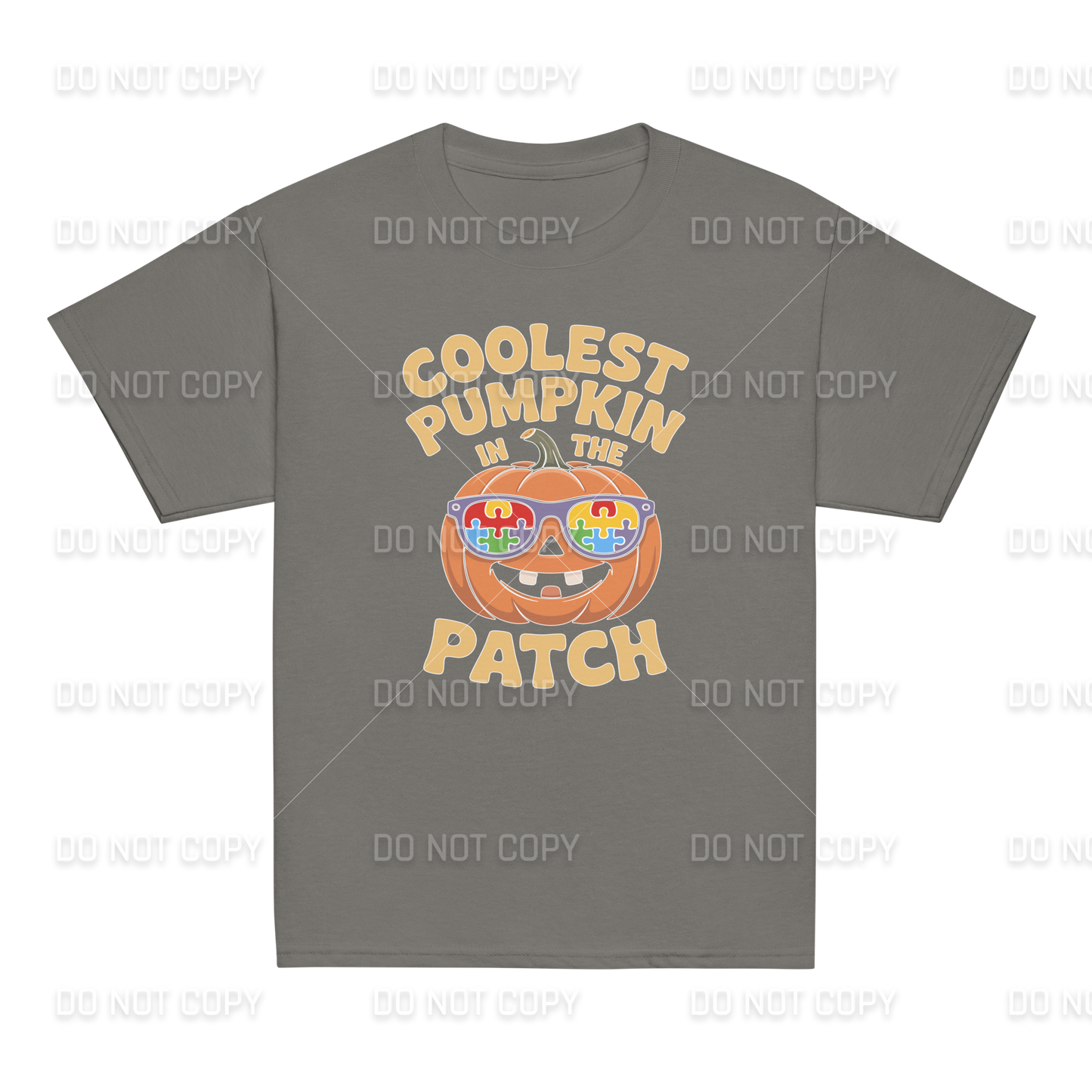 Autism Awareness - Coolest Pumpkin in the Patch T-Shirt - Youth & Adult Sizes