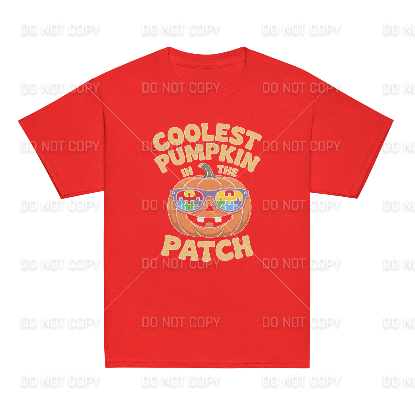 Autism Awareness - Coolest Pumpkin in the Patch T-Shirt - Youth & Adult Sizes