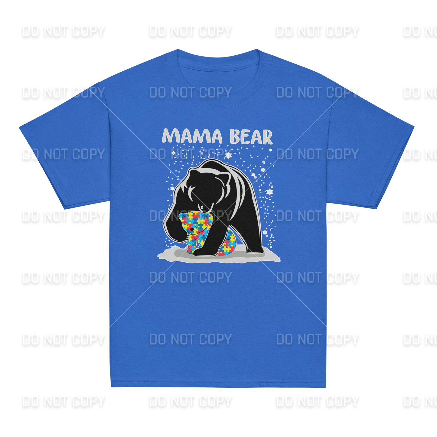 Autism Awareness - Autism Mama Bear T-Shirt - Youth & Adult Sizes