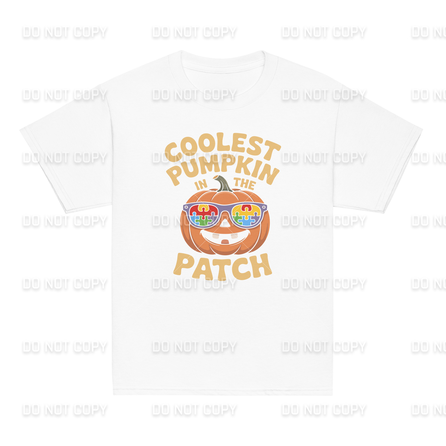 Autism Awareness - Coolest Pumpkin in the Patch T-Shirt - Youth & Adult Sizes