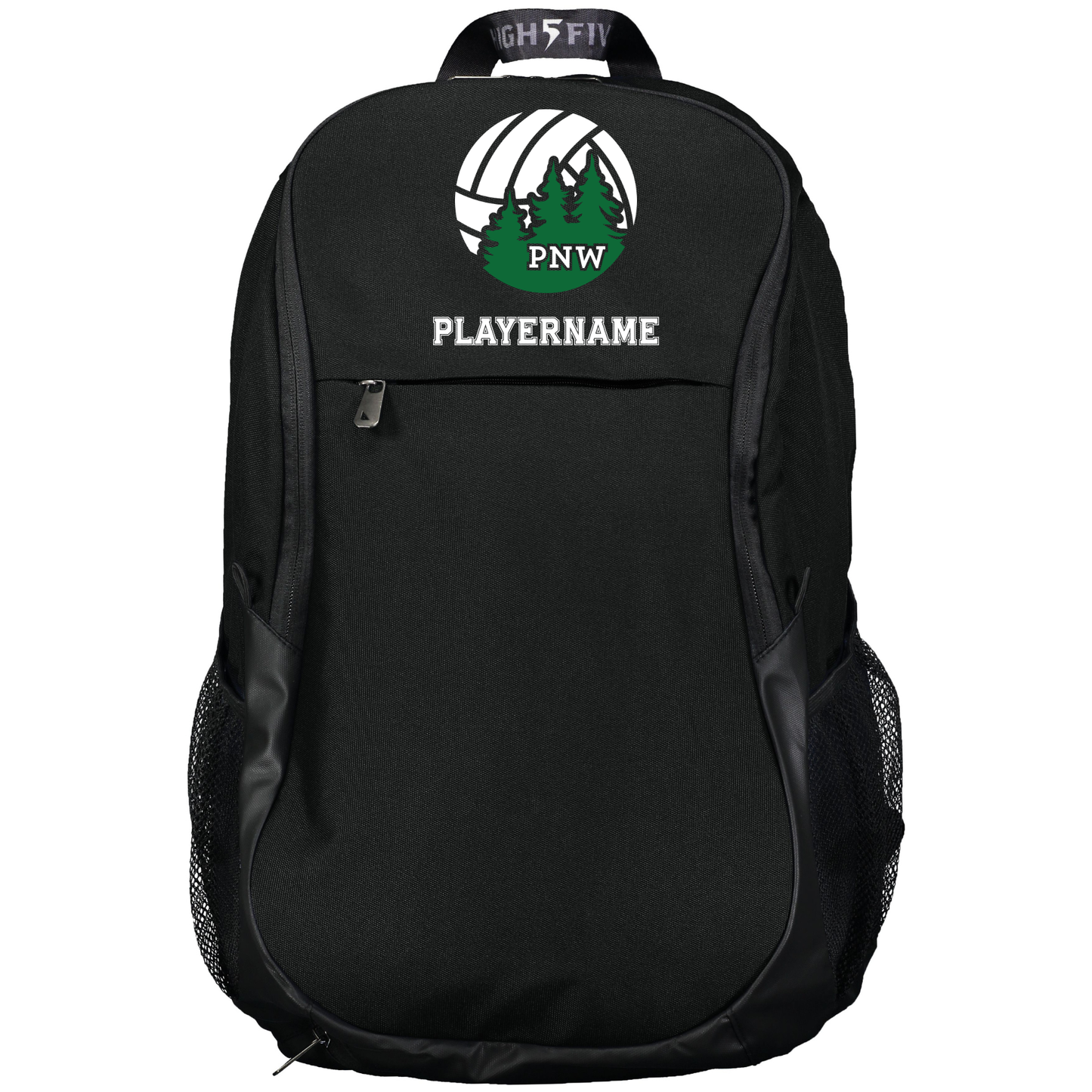PNW Volleyball - Player Gear - Custom Backpack - Black