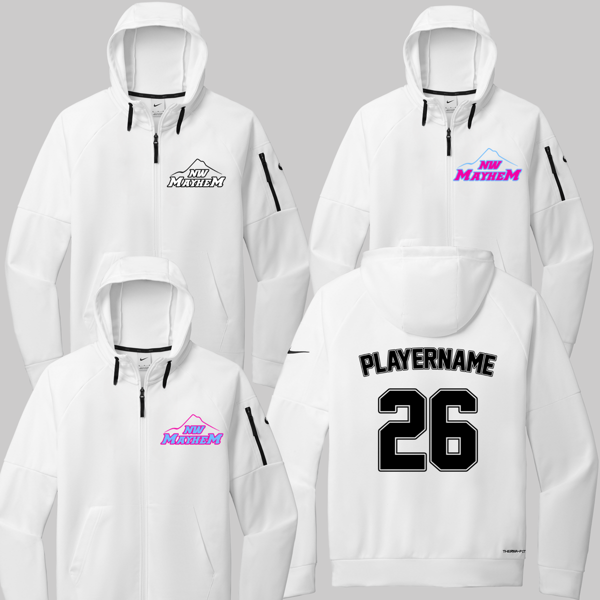 NW Mayhem - Nike Therma-FIT Pocket Full-Zip Fleece Hoodie