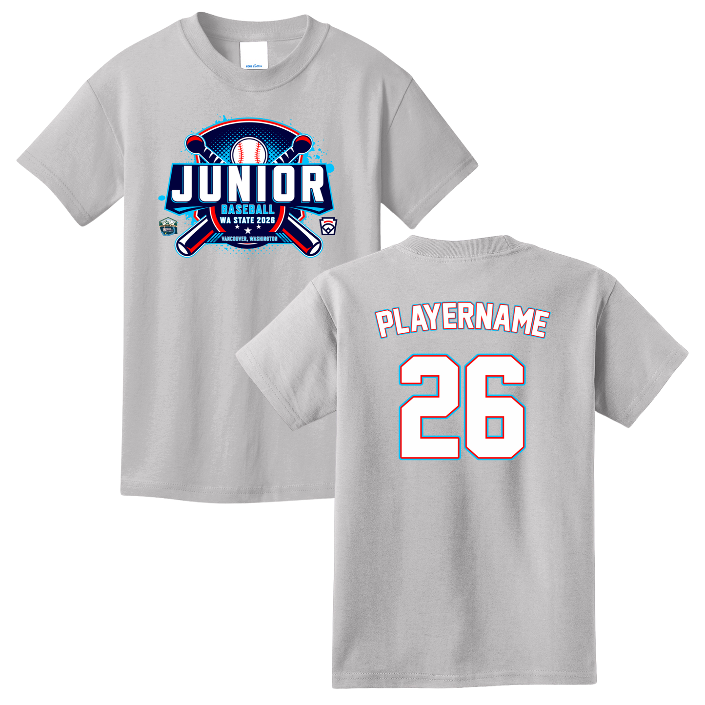 2026 Washington State Junior Baseball Tournament Cotton Tee