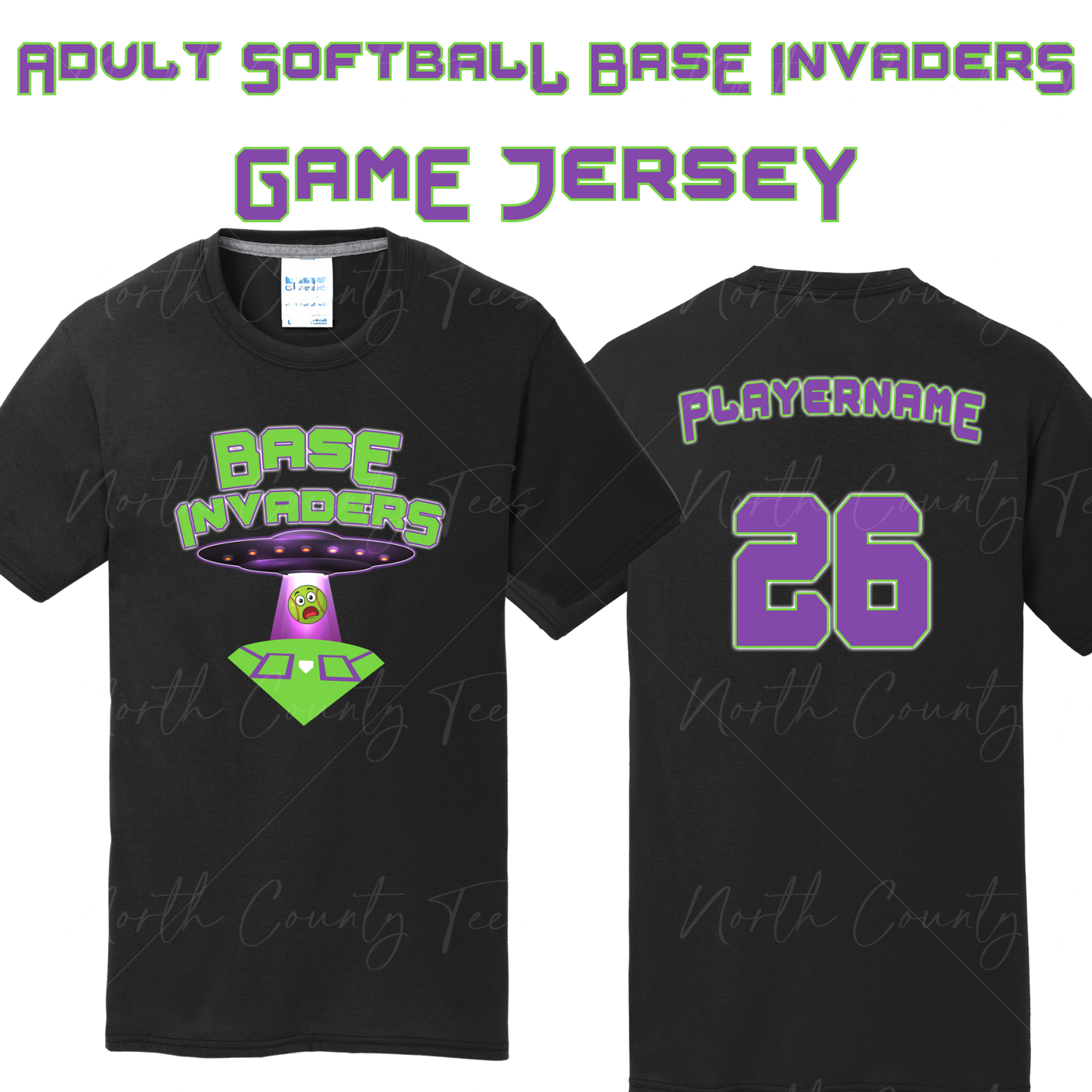 Ridgefield Adult Softball - Base Invaders - Game Jersey