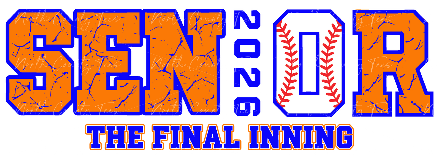 SENIOR - FINAL INNING - BASEBALL Performance Blend Tee - RIDGEFIELD